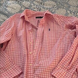 Ralph Lauren Pink Gingham Men's Shirt